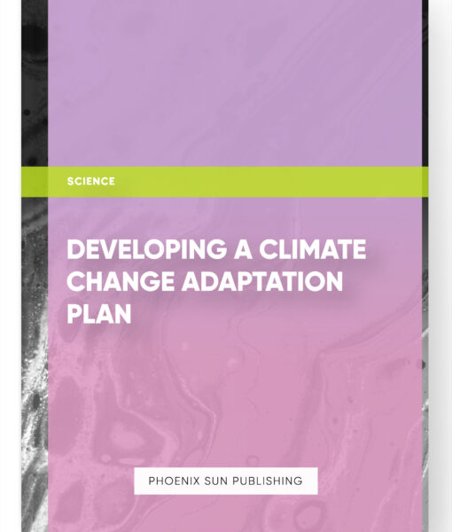 Developing a Climate Change Adaptation Plan