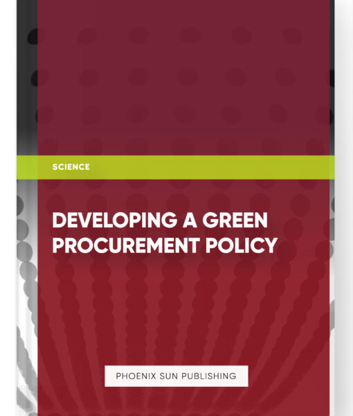 Developing a Green Procurement Policy